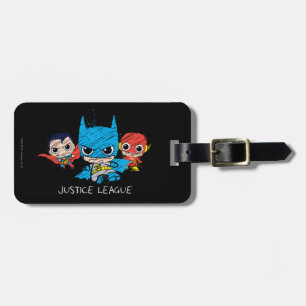 Mini Justice League Sketch Bagagebricka