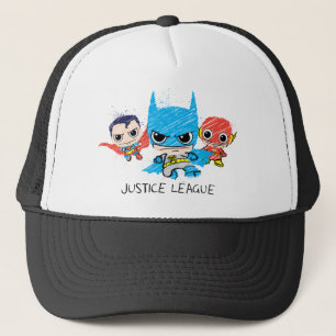 Mini Justice League Sketch Truckerkeps