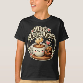 Mini kaffefanatiker söt presentidé för barn som äl t shirt
