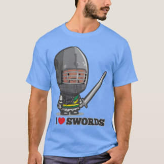 Mini Knight I love swords friends T Shirt