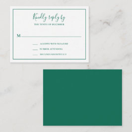 Mini-kort för traditionell Emerald Grönt Anteckningskort