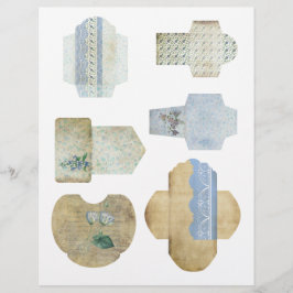 Mini-kuvert Skrapbook Embellement Lakan