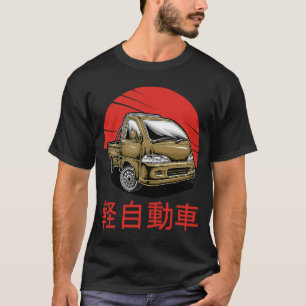 Mini Lastbil Kei-bilen Japan-kafé över kompakt 4 w T Shirt