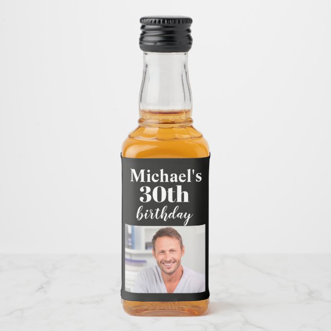 Mini Liquor-favoritetikett för anpassningsbar Part Spritflaskor Etikett (Framsida)