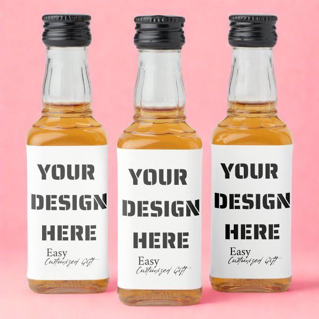 Mini Liquor Flaska-etiketter 3 tum x 2 tum Spritflaskor Etikett (Skapare uppladdad)