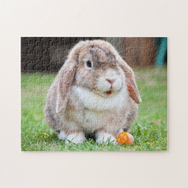 Mini Lop Bunny Rabbit Pussel (Horisontell)