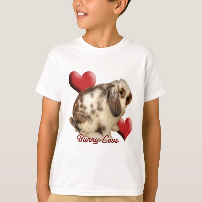 Mini-Lop-kanin Tee Shirt (Framsida)