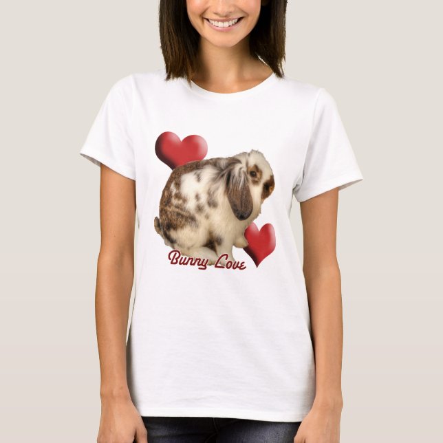 Mini-Lop-kanin Tee Shirt (Framsida)