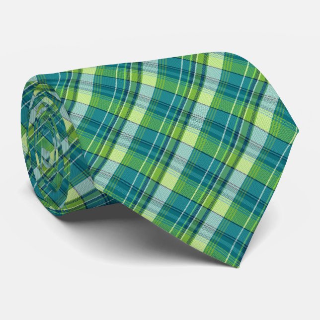 Mini Madras Play Teal and Lime Two-Sided Slips (Rullad)
