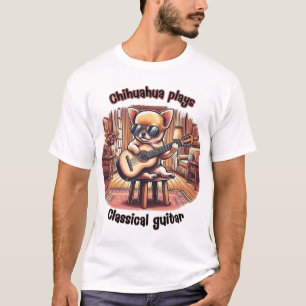 Mini Maestro Chihuahua Gitarrist T Shirt