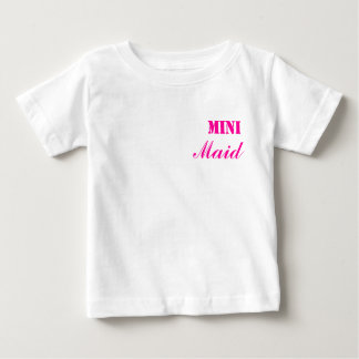 Mini Maid Baby Tshirt Rosa/White Tee