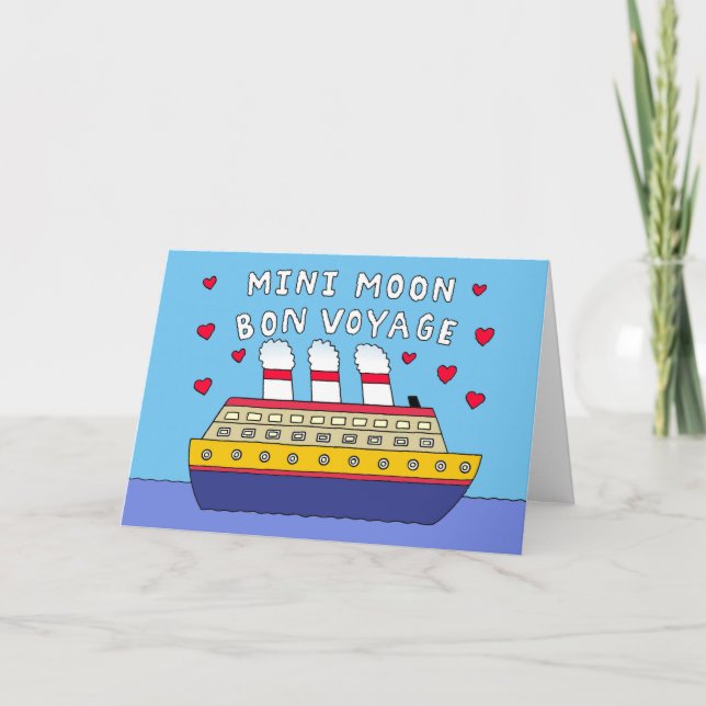 Mini Måne BonVoyage Kort (Framsida)