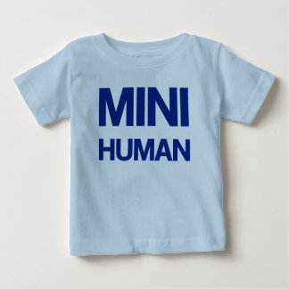 Mini- människa (blått) tee shirt