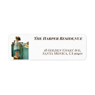 Mini Master Chef Customizable Returadress Etikett