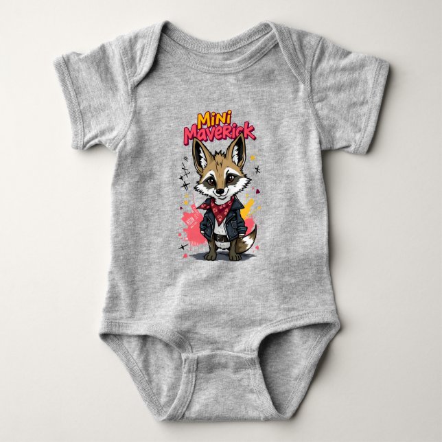 Mini Maverick Cool Rebel Coyote Playground Punk  T Shirt (Framsida)