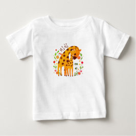 Mini Me - Mamma och Baby Giraffe T-Shirt