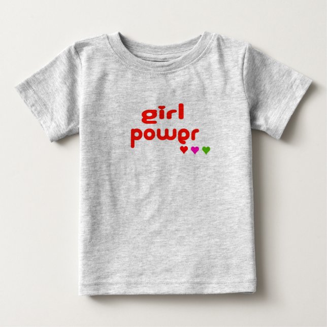 Mini Me Retro Girl Power Tee (Framsida)