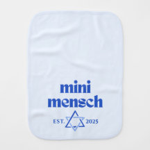 "Mini Mensch" Cute Funny Jewish Boy Modern Snyggt
