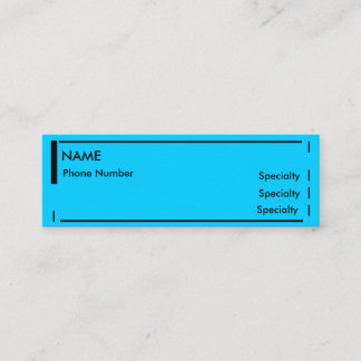 Mini- meritförteckning mini visitkort