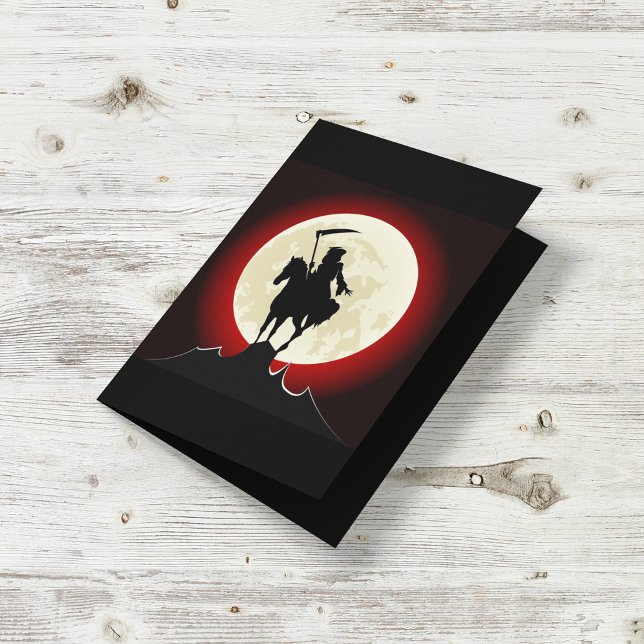 Mini Minm Reaper Full Moon Card Kort (Skapare uppladdad)