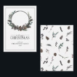 Mini Modern Black Winter Wandan God jul Anteckningskort<br><div class="desc">Vilket bättre sätt att sprida helgdag på än med vårt Mini Modern Black Winter Winterand God jul Note Card? Detta vackra 3, 5 x 2, 5-kort har en modern, svart och vit andedräkt med botaniskt inslag som gräs-koner och bär. "Merry" i ord är elegant skrivet i ett skrivteckensnitt och skapar...</div>