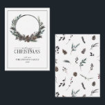 Mini Modern Black Winter Wandan God jul Anteckningskort<br><div class="desc">Vilket bättre sätt att sprida helgdag på än med vårt Mini Modern Black Winter Winterand God jul Note Card? Detta vackra 3, 5 x 2, 5-kort har en modern, svart och vit andedräkt med botaniskt inslag som gräs-koner och bär. "Merry" i ord är elegant skrivet i ett skrivteckensnitt och skapar...</div>