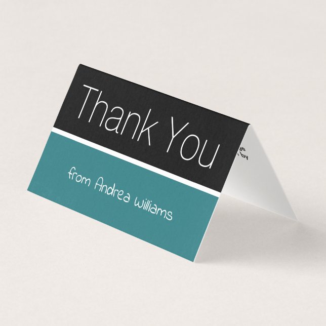 Mini Modern Budget Tackkort Kort (Framsida)