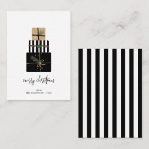 Mini Modern God jul Gifts Helgdag Anteckningskort