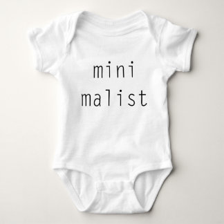 Mini- Monochromatic Malist Minimalist babySkjorta T-shirt