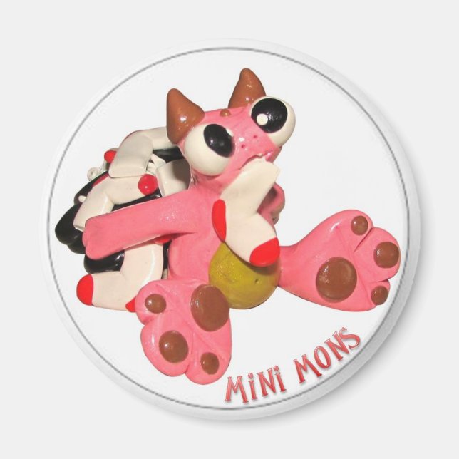 Mini Mons "Sock Monster" Magnet (Framsidan)