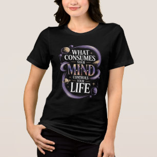 Mini-Mörk för litiuminspirationsområde, citattecke T Shirt