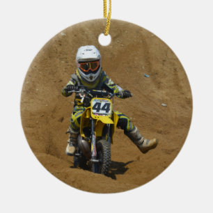 Mini- Motocross Julgransprydnad Keramik