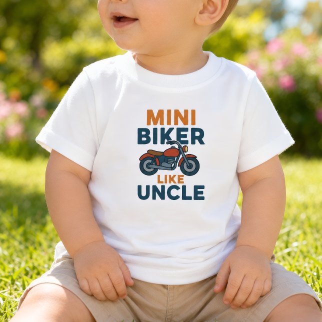 Mini motorcyklist som farbror Cool motorcykel  T Shirt (Skapare uppladdad)