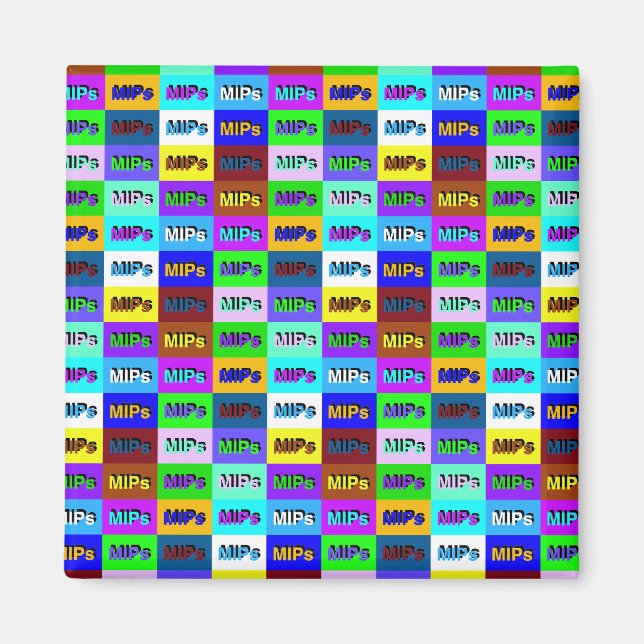 Mini-multimips-logotyp Magnet (Framsidan)