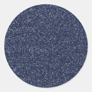 MINI NAVY BLUE GLITTER STRUKTUR MALL BAKGRUND RUNT KLISTERMÄRKE