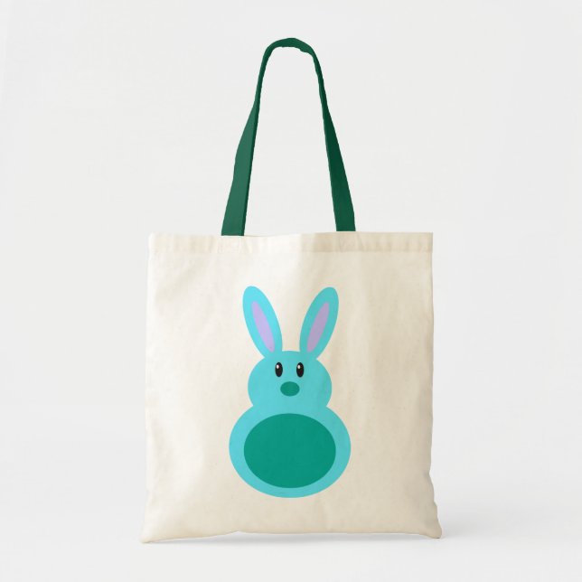 Mini Påskhare Aqua Candy Totebag Tygkasse (Framsidan)