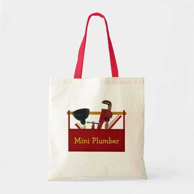 Mini Plumber Tote Bag Tygkasse (Framsidan)