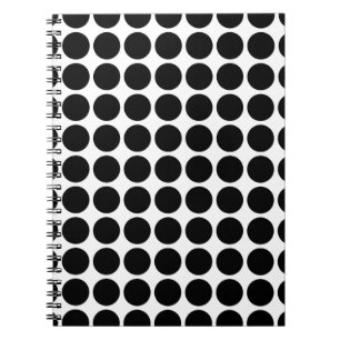 Mini Polka dots bärbar dator Anteckningsbok Med Spiral