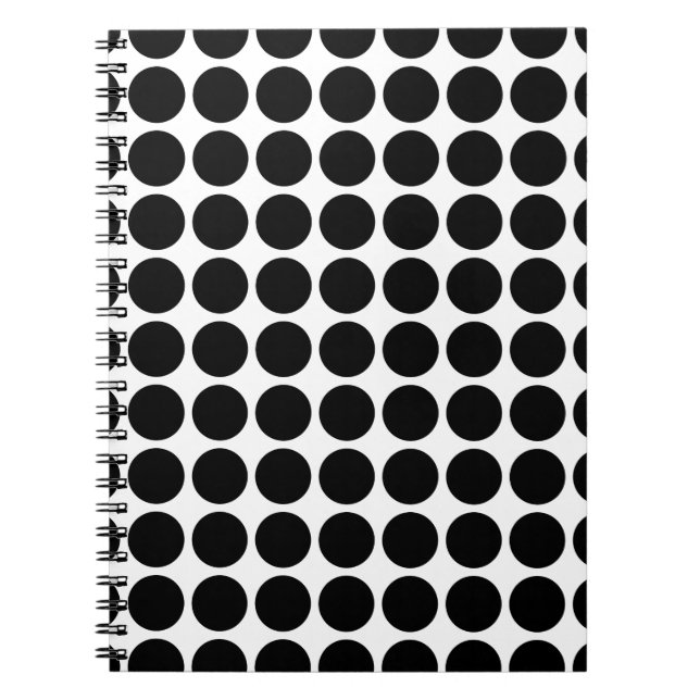 Mini Polka dots bärbar dator Anteckningsbok Med Spiral (Framsidan)