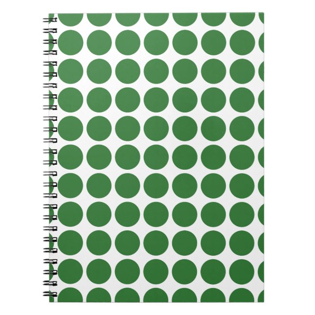 Mini Polka dots bärbar dator Anteckningsbok Med Spiral (Framsidan)