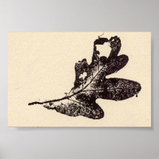 Mini-Poster av Löv naturutskrift Poster