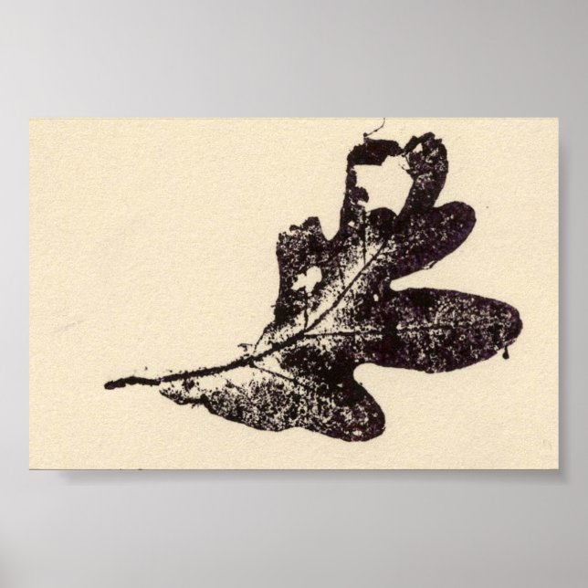 Mini-Poster av Löv naturutskrift Poster (Framsidan)