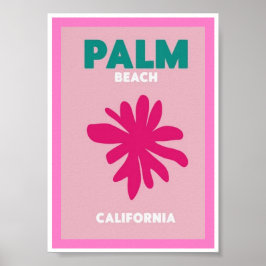 Mini Poster - Handflatan Beach California