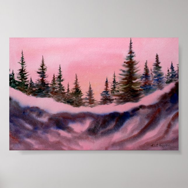 Mini-Poster i vinterlandskap Poster (Framsidan)