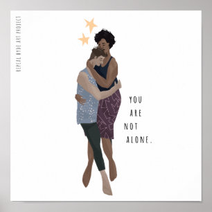 Mini-poster inte ensam poster