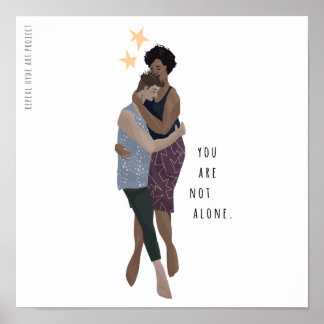 Mini-poster inte ensam poster