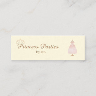Mini Princess Party Affärskort Visitkort