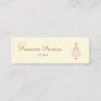 Mini Princess Party Affärskort Visitkort