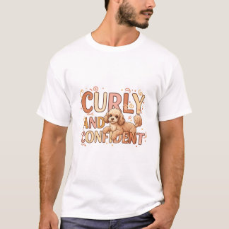 Mini Pudel Nyfiket och Självmedveten T Shirt