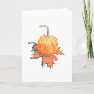 Mini Pumpkin på Oak Löv Kort